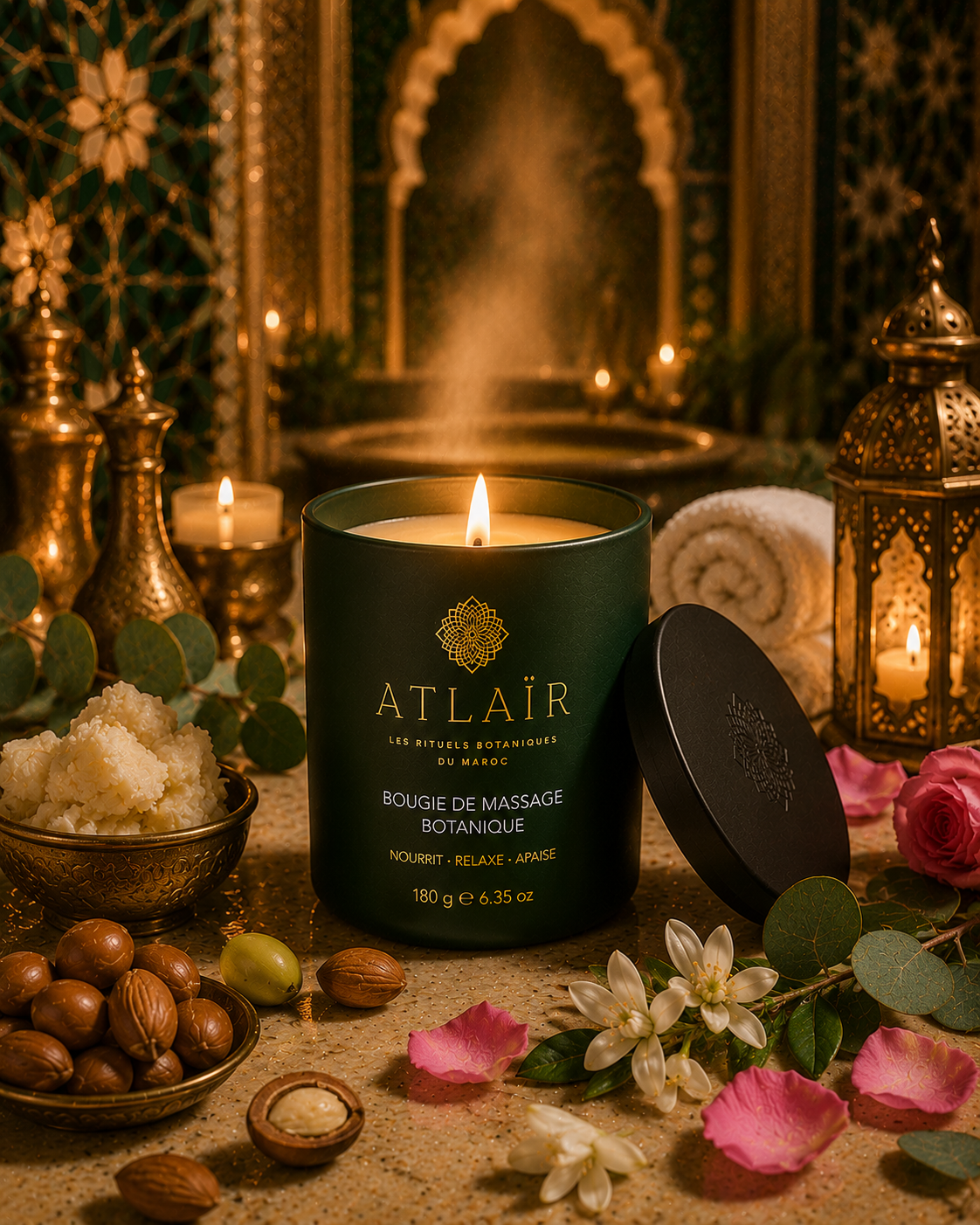 ATLAÏR Bougie de Massage Botanique